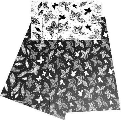 Изображение Kartony w motywy czarno-biae 24x24cm 3 arkusze