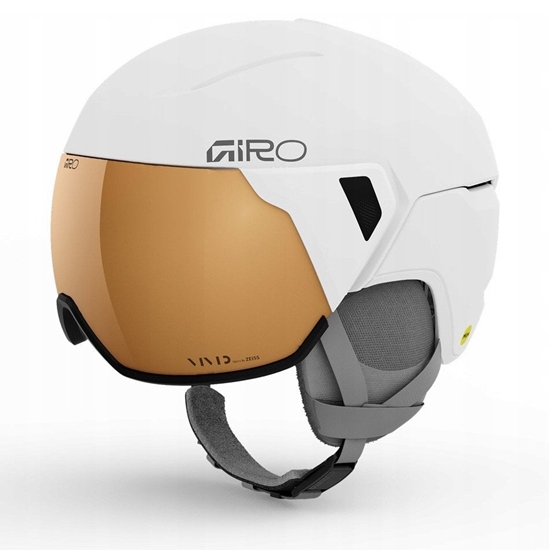 Picture of Kask zimowy damski GIRO ARIA SPHERICAL MIPS matte white / VIVID copper roz. M (55.5-59 cm) (NEW 2025/2026)
