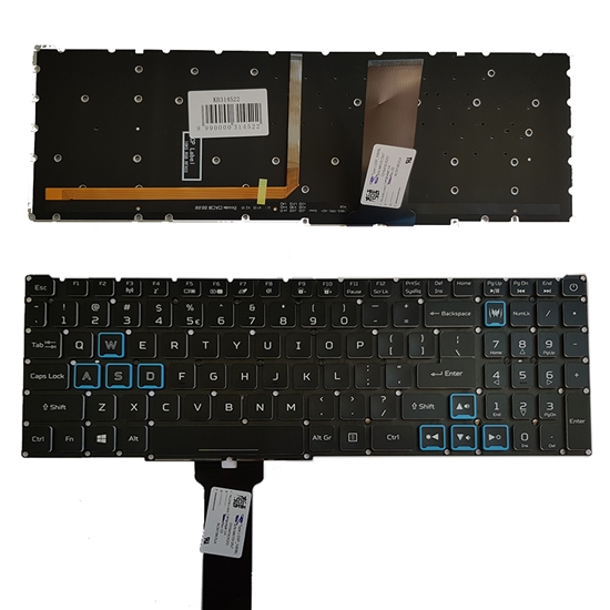 Изображение Keyboard AACER PH315-52 PH317-53 PH317-53-7777 , US, with bachlight