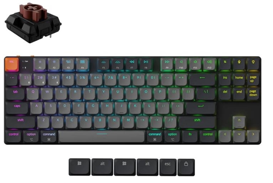 Picture of KEYBOARD WRL K1 RGB/BLACK K1X-H3 KEYCHRON
