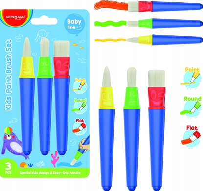 Attēls no Keyroad Pdzle dla dzieci KEYROAD, 3 szt. paski, punktowy, okrgy, blister