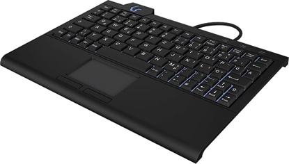Изображение Keysonic KSK-3210ELU (DE) tastatūra Mājas USB QWERTZ Vācu Melns