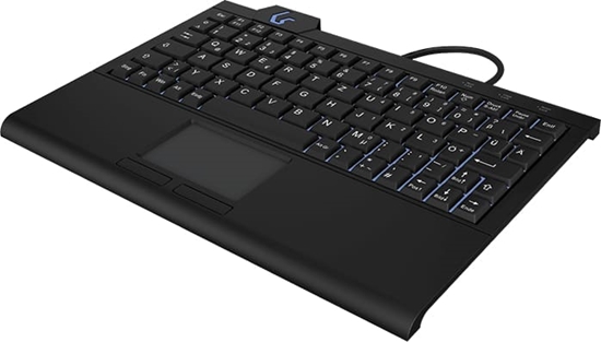 Изображение Keysonic KSK-3210ELU (DE) tastatūra Mājas USB QWERTZ Vācu Melns
