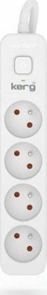 Picture of Kerg Przeduacz KERG z wycznikiem-4 gniazda-biao-szary-1,5m-16A-H05VV-F-3x1,5mm2