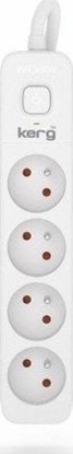 Picture of Kerg Przeduacz KERG z wycznikiem-4 gniazda-biao-szary-10m-16A-H05VV-F-3x1,5mm2