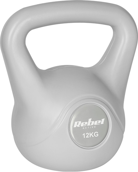 Picture of Kettlebell bitumiczny 12 kg szary REBEL ACTIVE