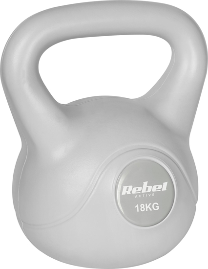 Picture of Kettlebell bitumiczny 18 kg szary REBEL ACTIVE