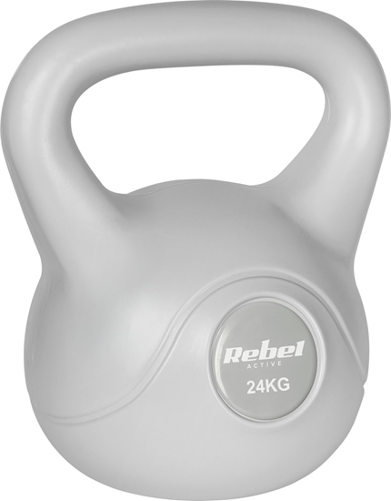 Picture of Kettlebell bitumiczny 24 kg szary REBEL ACTIVE