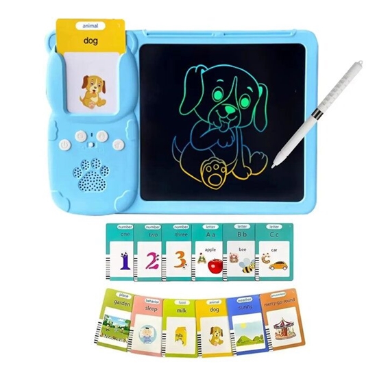 Picture of Kiddyz Learning Pad with 112 Cards & LCD Board USB Toy for Kids 3–8