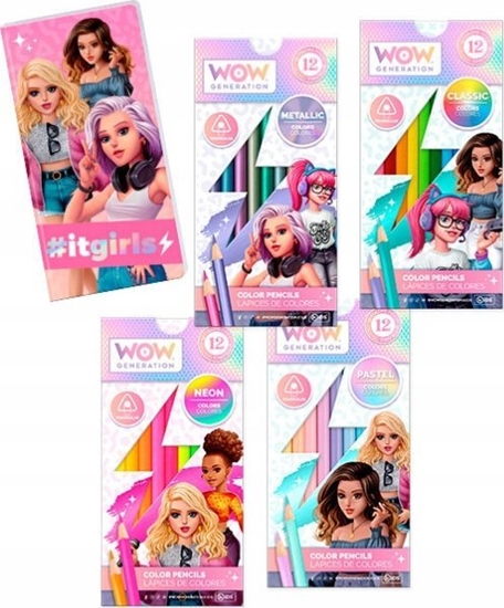 Picture of Kids Euroswan Kredki 48szt + notes WoW Generation WOW00044 Kids Euroswan