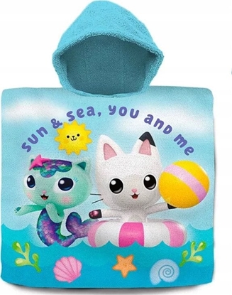 Picture of Kids Euroswan Poncho kpielowe /rcznik  60x120cm bawena Koci Domek Gabi. Gabby's Dollhouse GD00001 Kids Euroswan