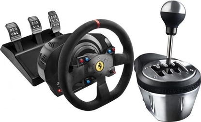 Изображение Kierownica Thrustmaster Ferrari T300 Alcantara-Edition (4160652) + Lewarek TH8A (4060059)