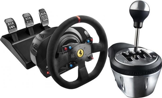 Изображение Kierownica Thrustmaster Ferrari T300 Alcantara-Edition (4160652) + Lewarek TH8A (4060059)