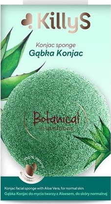 Attēls no Killy`s KILLYS_Botanical Inspirations gbka konjac do mycia twarzy z aloesem do skóry normalnej