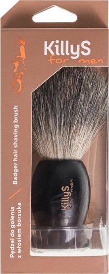 Изображение KILLYS For Men Badger Hair Shaving Brush pdzel do golenia z wosiem borsuka