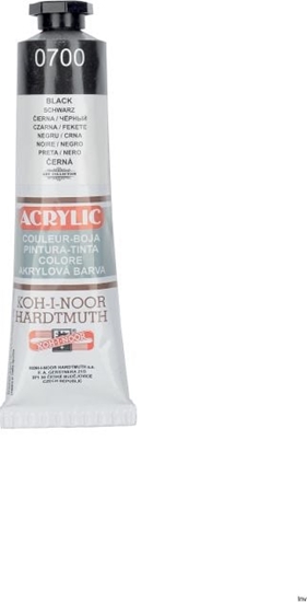 Изображение KIN Koh i noor Farba akrylowa Acrylic 700 Czarny 40ml
