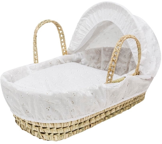 Изображение Kinder Valley Moses kurv / Dukke Lift inkl. sengesæt, Hvid