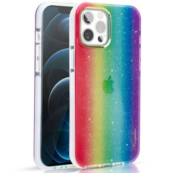 Изображение Kingxbar Kingxbar Ombre Case Back Cover for iPhone 12 Pro Max multicolour