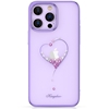 Picture of Kingxbar Silicone case with Swarovski crystals Kingxbar Wish Series for iPhone 14 Plus - purple