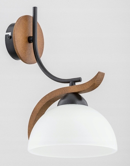 Picture of Kinkiet Alfac Alfa Bafia 26120 kinkiet lampa cienna 1x60W E27 drewno/biay