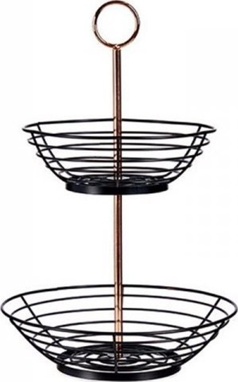 Picture of Kinvara Miska na Owoce Czarny Mied (28,5 x 28,5 x 42,3 cm)