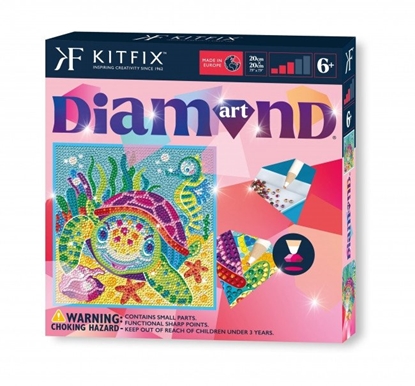Attēls no KITFIX DIY set Diamond Art Turtle