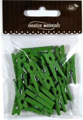 Picture of Klamerki drewniane zielone 30mm 25szt