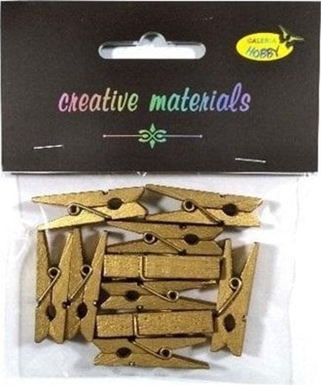 Picture of Titanum Klamerki drewniane zoty 35mm 10szt