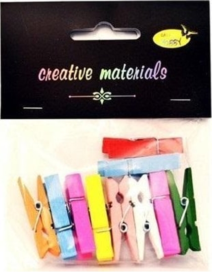 Picture of Klamerki kolorowe 35mm 10szt