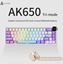 Attēls no Klawiatura gamingowa mechaniczna AK650 Dream Weaver Switch Purple-White-Blue-3 model-RGB