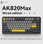 Изображение Klawiatura gamingowa mechaniczna AK820 MAX Magnetic switches -Black-Gray-Yellow RGB