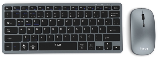 Изображение Klawiatura Inca INCA Tastatur IBK-572BT BT 2.4G Smart Grau,3.0/5.0+2,4 GHz