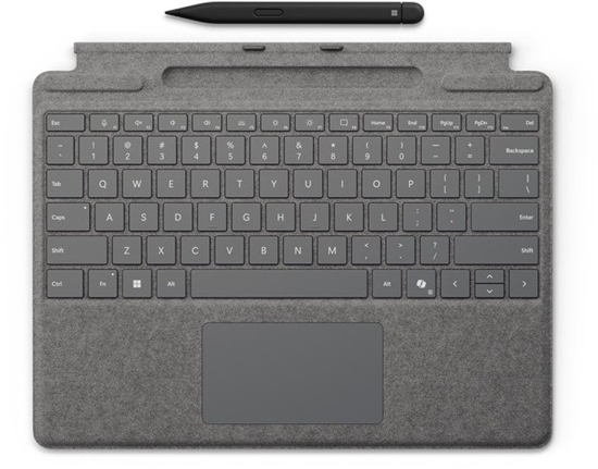 Изображение Klawiatura Microsoft Microsoft - Tastatur - mit Touchpad, Beschleunigungsmesser, Surface Slim Pen 2 Ablage- und Ladeschale - mit Slim Pen 2