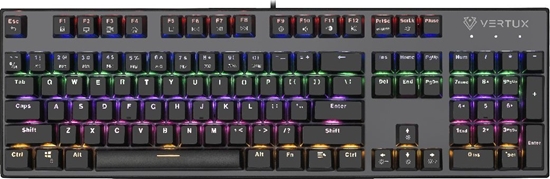 Picture of Klawiatura Vertux Vertux Klawiatura Mechaniczna Blue anti-ghosting MECH Tactical QWERTY RGB