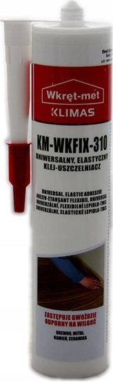 Picture of KLEJ USZCZELNIACZ KM-WKFIX-310 KARTUSZ 290 ml BIAY WKRT-MET KLIMAS