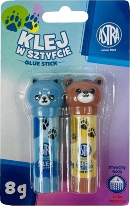 Picture of Klej w sztyfcie Astra Zwierzatka ,8g - 2 sztuki blister, PVA ASPROM