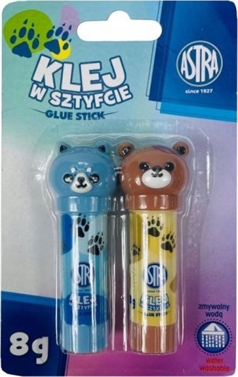 Picture of Klej w sztyfcie Astra Zwierzatka ,8g - 2 sztuki blister, PVA ASPROM