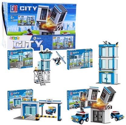 Изображение Klocki Konstrukcyjne Budynki Komisariatu Policji 190-213 el. LEAN Toys