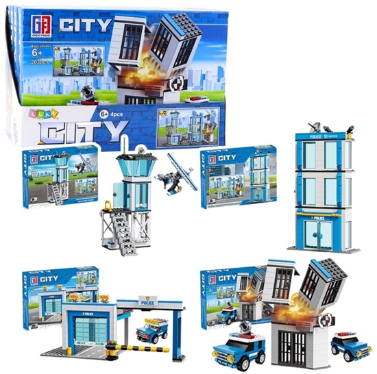 Изображение Klocki Konstrukcyjne Budynki Komisariatu Policji 190-213 el. LEAN Toys
