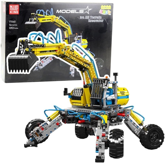 Изображение Klocki Konstrukcyjne Koparka Terenowa Ruchoma 1392 el. LEAN Toys