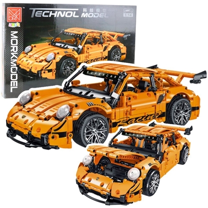 Attēls no Klocki Konstrukcyjne Samochód GT Racing Pomaraczowy 1:14 1268 el. LEAN Toys