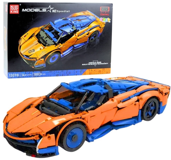 Изображение Klocki Konstrukcyjne Samochód Sportowy RC Niebiesko-Pomaraczowy 1883 el.