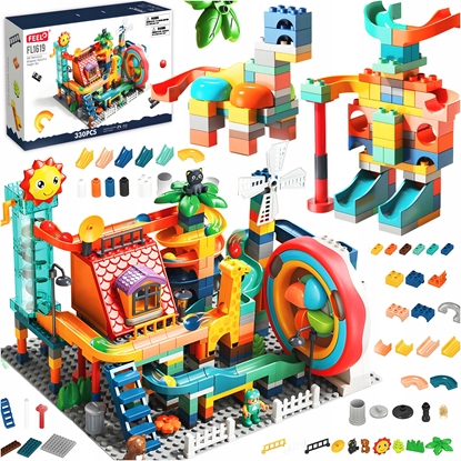 Изображение Klocki konstrukcyjne zestaw dÅ¼ungla wielokolorowy 330 elementÃ³w