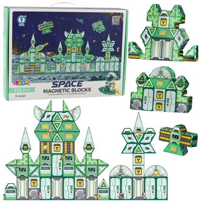 Изображение Klocki Magnetyczne Kosmos Stacja Kosmiczna 4D 172el LEAN Toys