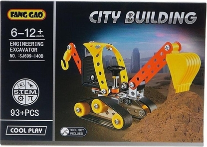 Attēls no Klocki metalowe do skrcania 93el 23x16x5cm