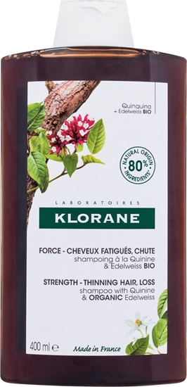 Изображение Klorane Klorane, Szampon z Chinin i Organiczn Szarotk, 400 ml - Dugi termin wanoci!