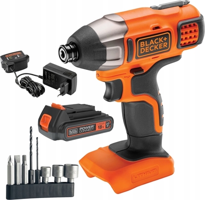 Picture of Klucz udarowy Black+Decker BLACK+DECKER ZAKRTARKA UDAR. 18V BDCIM18D1A 115Nm 1x2,0Ah