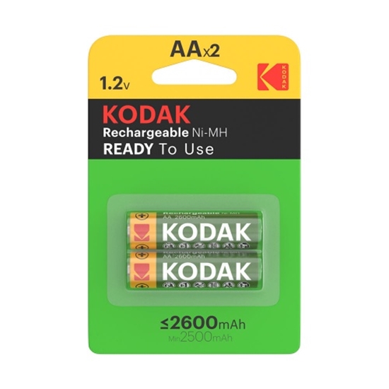 Picture of Kodak Rechargeable 2600mAh Ni-Mh AA B2
