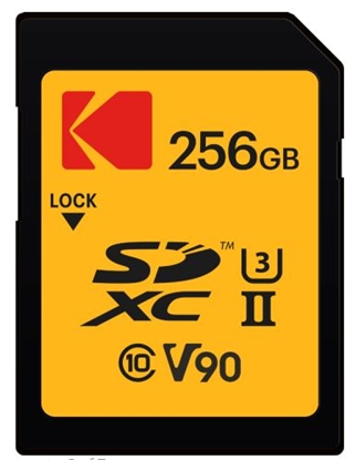 Picture of Kodak SDXC 256GB UHS-II U3 V90 Ultra Pro