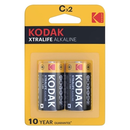 Изображение Kodak Xtralife Alkaline Battery C (1,5V) B2 | Price for 2 pcs